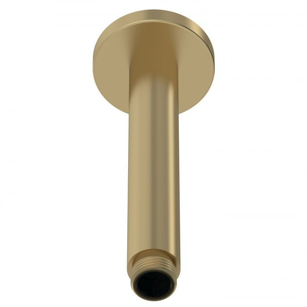 Crawford Arvan Round Ceiling Mounted Shower Arm 160mm Length - Brushed Brass