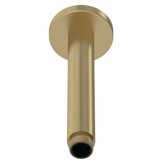 Crawford Arvan Round Ceiling Mounted Shower Arm 160mm Length - Brushed Brass