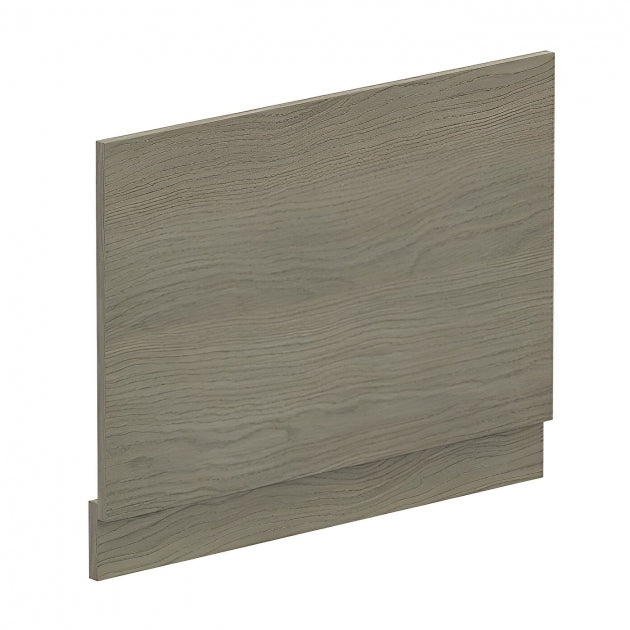 Crawford Straight Bath End Panel and Plinth 560mm H x 730mm W - Solace Oak