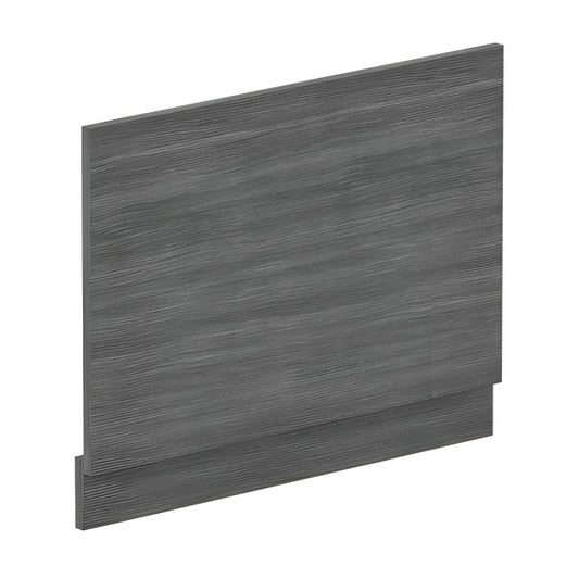 Crawford Straight Bath End Panel and Plinth 560mm H x 730mm W - Anthracite Woodgrain