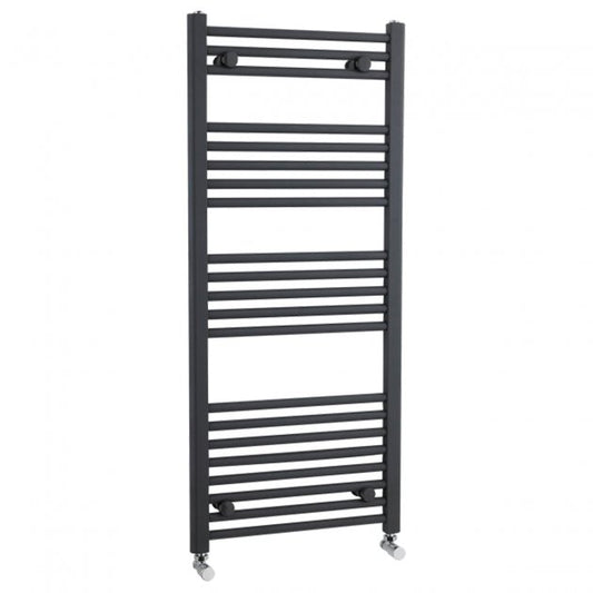 Crawford Straight Heated Towel Rail 1150mm H x 500mm W - Anthracite