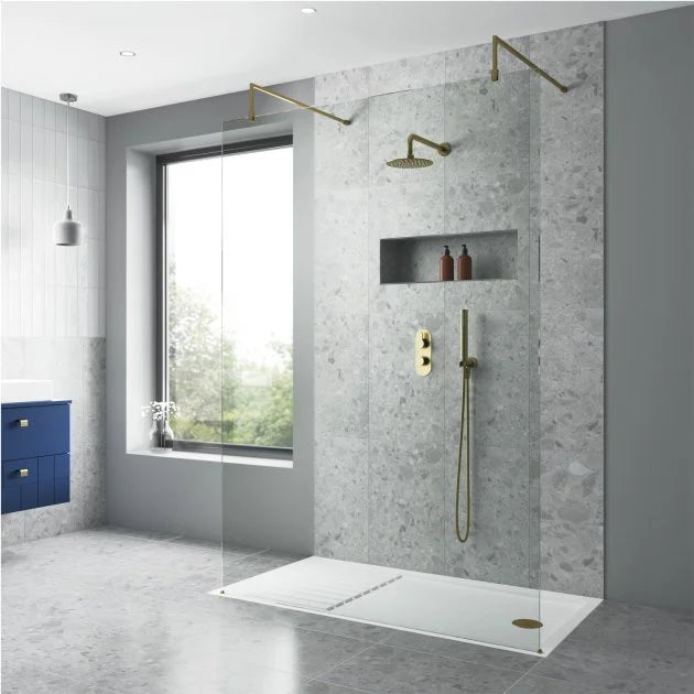 700mm Wetroom Screen With Support Bar