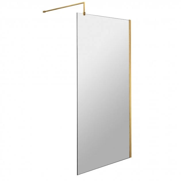 800mm Wetroom Screen With Support Bar