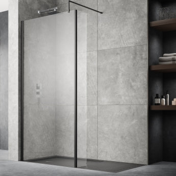 700mm Wetroom Screen With Support Bar