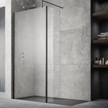 760mm Wetroom Screen With Support Bar