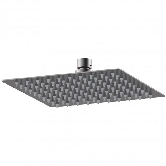 Crawford Windon Square Fixed Shower Head 200mm x 200mm - Brushed Pewter