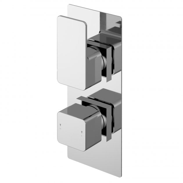 Crawford Windon Thermostatic Concealed Shower Valve Dual Handle - Chrome