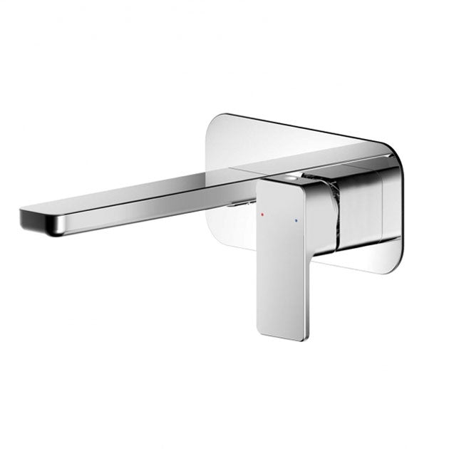 Crawford Windon 2-Hole Wall Mounted Basin Mixer Tap with Plate