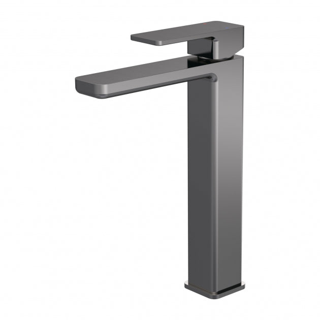 Crawford Windon Tall Mono Basin Mixer Tap - Brushed Pewter