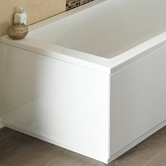 Crawford MDF Bath End Panel and Plinth 560mm H x 750mm W - Gloss White