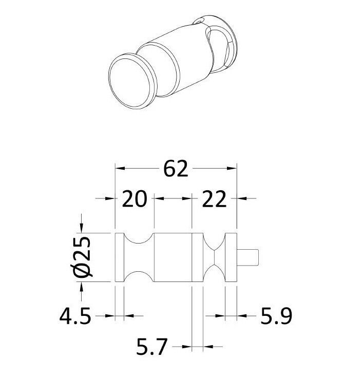 Crawford HL316 Chrome Robe Hook for Revive Radiator