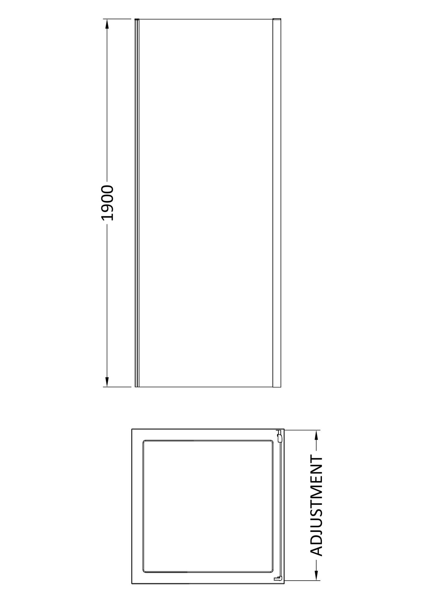 1900 x 760mm Side Panel