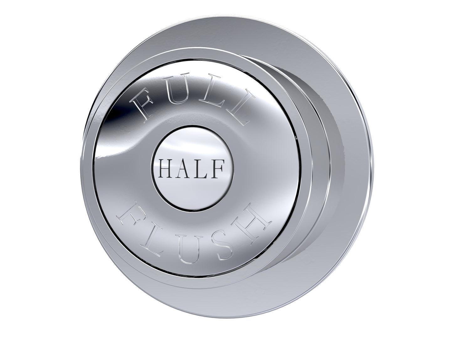 Chrome Dual Flush Button