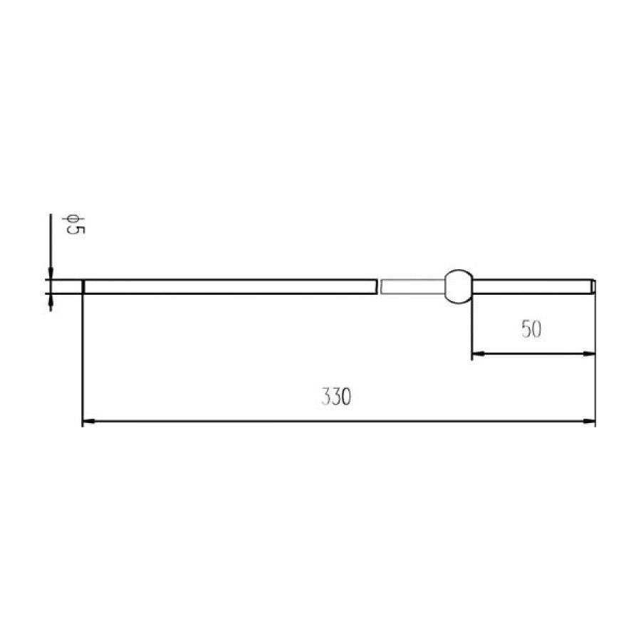 Extended Horizontal Rod